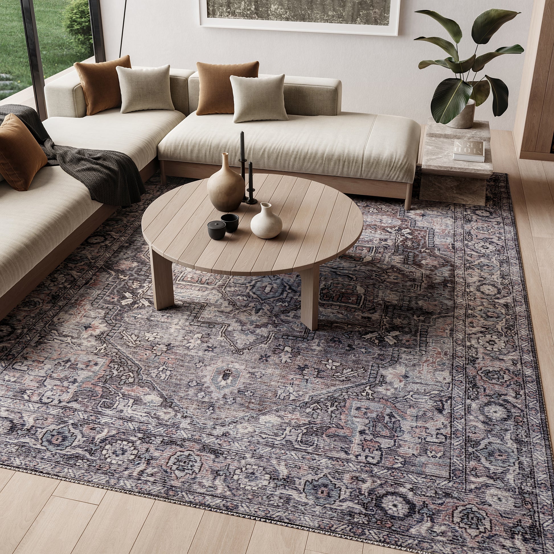 Nourison Home New Concept Washables  Grey  Traditional