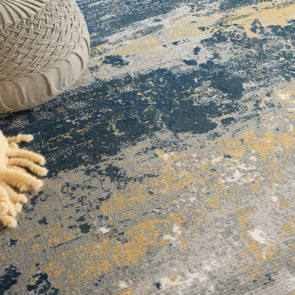 Nourison Home Twilight  Navy Gold  Contemporary