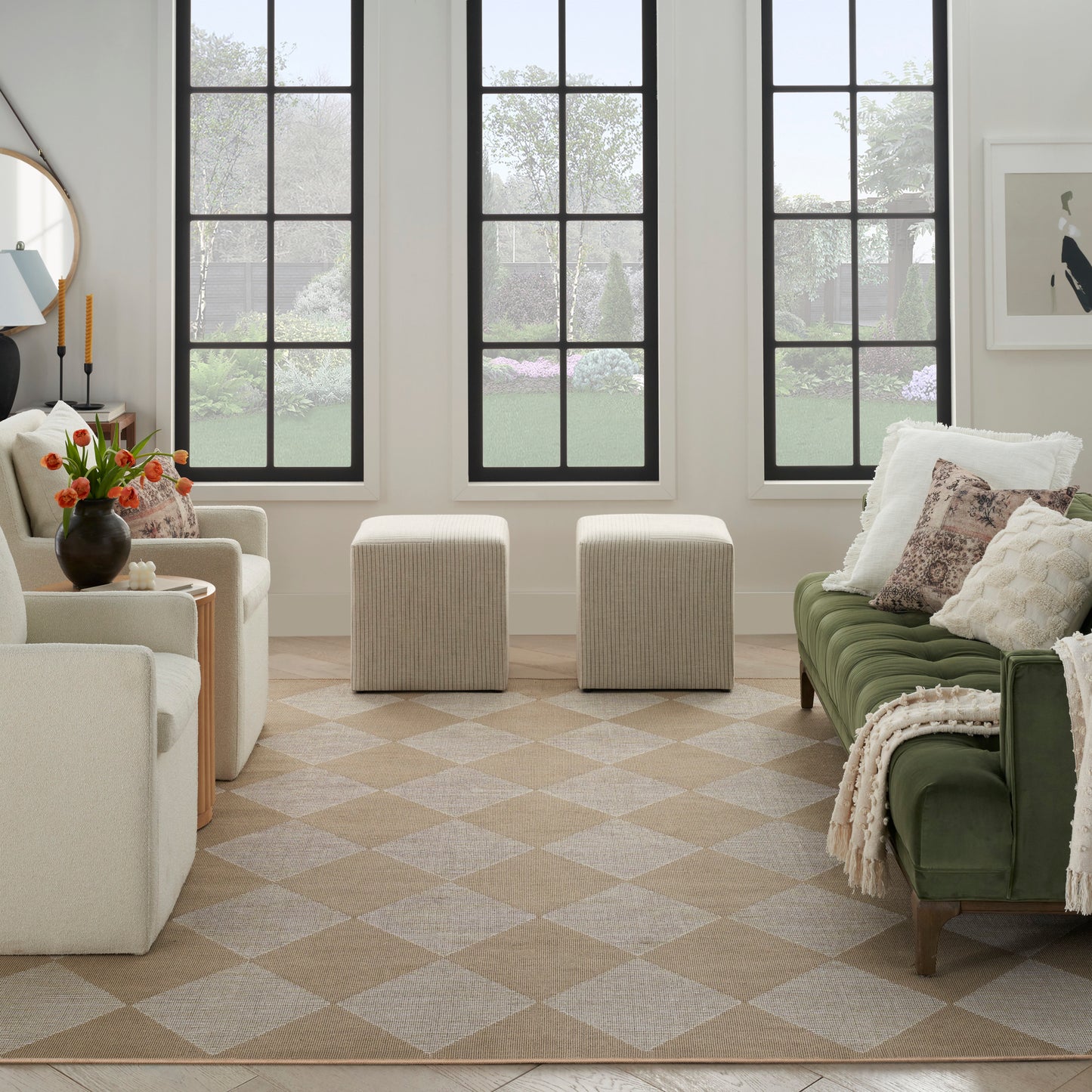 Nourison Home Washable Modern Jute  Natural Ivory  Contemporary