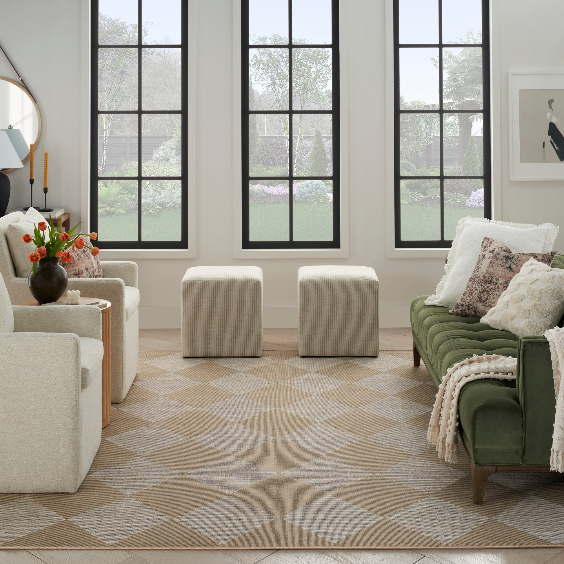 Nourison Home Washable Modern Jute  Natural Ivory  Contemporary