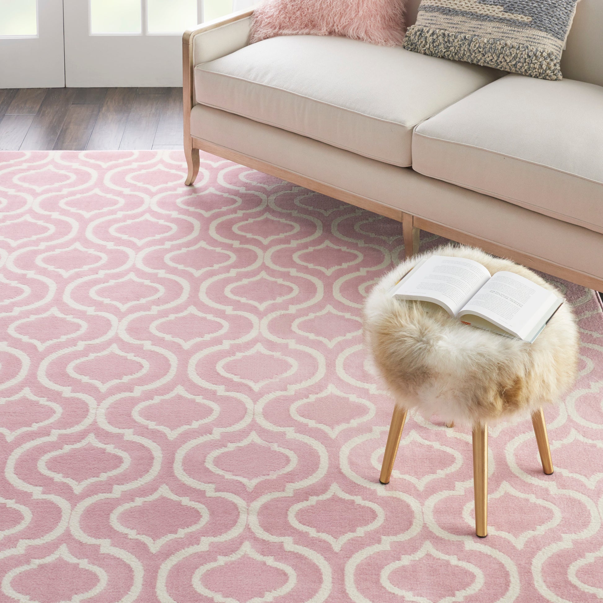 Nourison Home Jubilant  Pink  Transitional