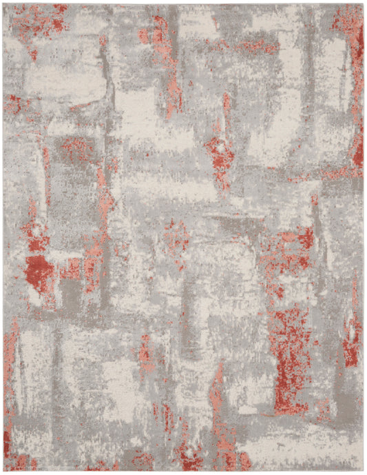 Nourison Home Elation  Grey Brick  Contemporary