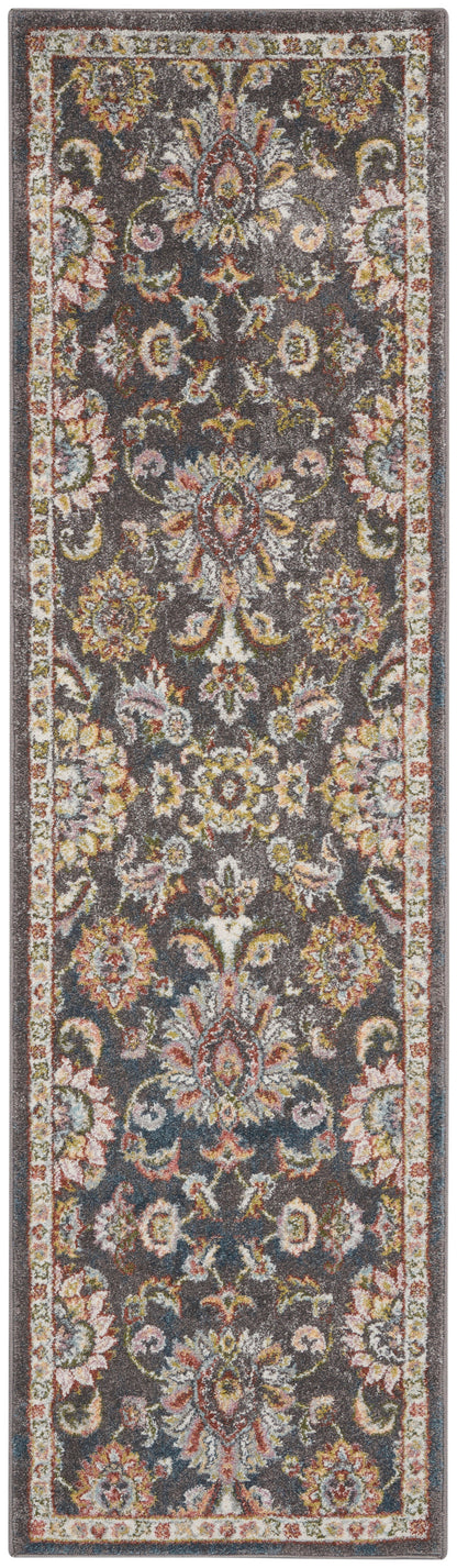 Nourison Home Soraya SOR02 Charcoal Multi Transitional Power-loomed Rug