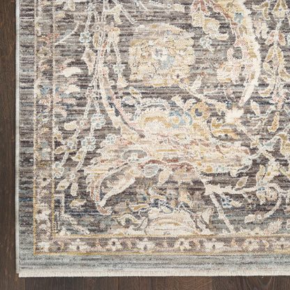 Nourison Home Antique Fusion  Charcoal Multicolor  Traditional