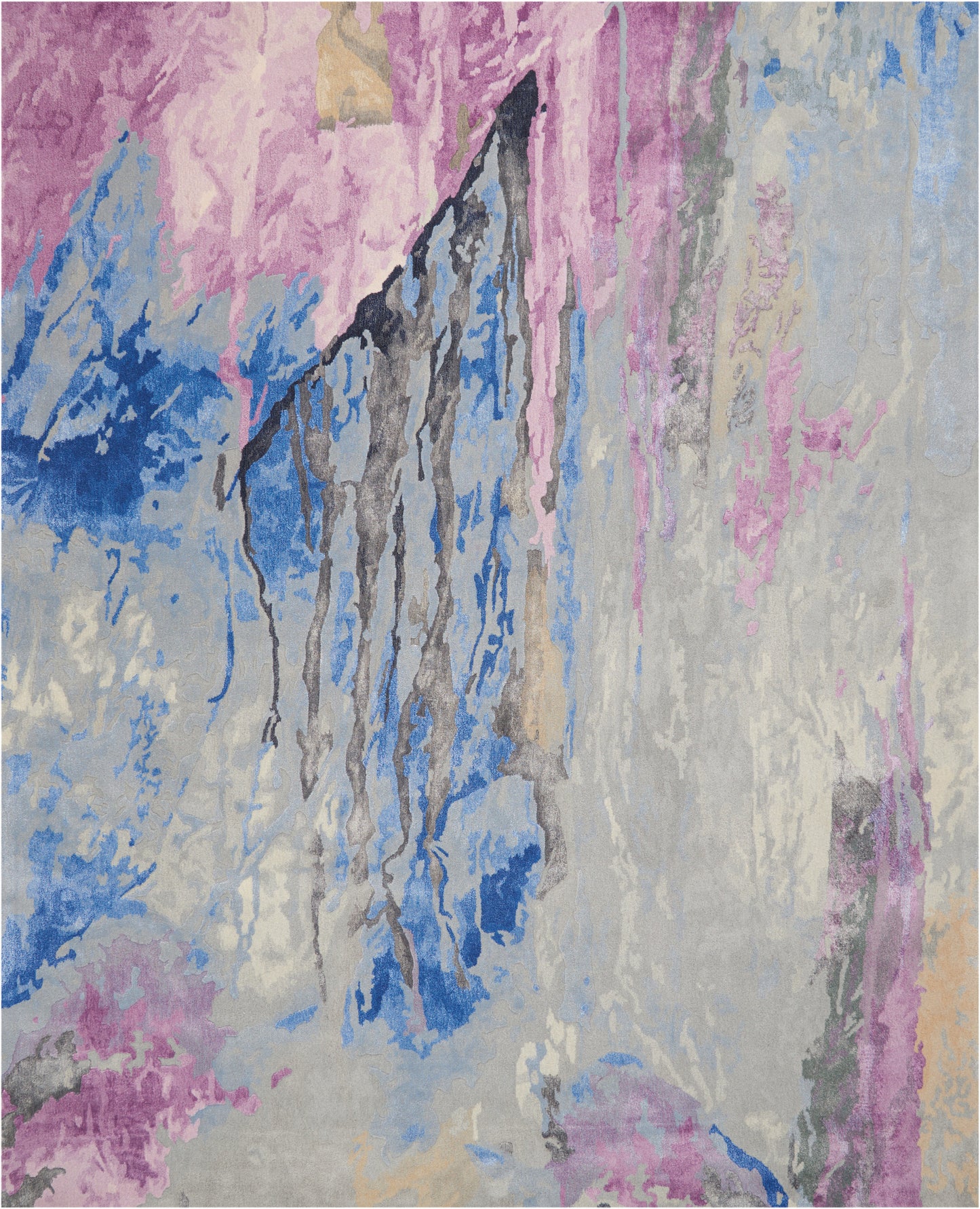 Nourison Home Prismatic PRS11 Grey Multicolor Contemporary Hand Tufted Rug