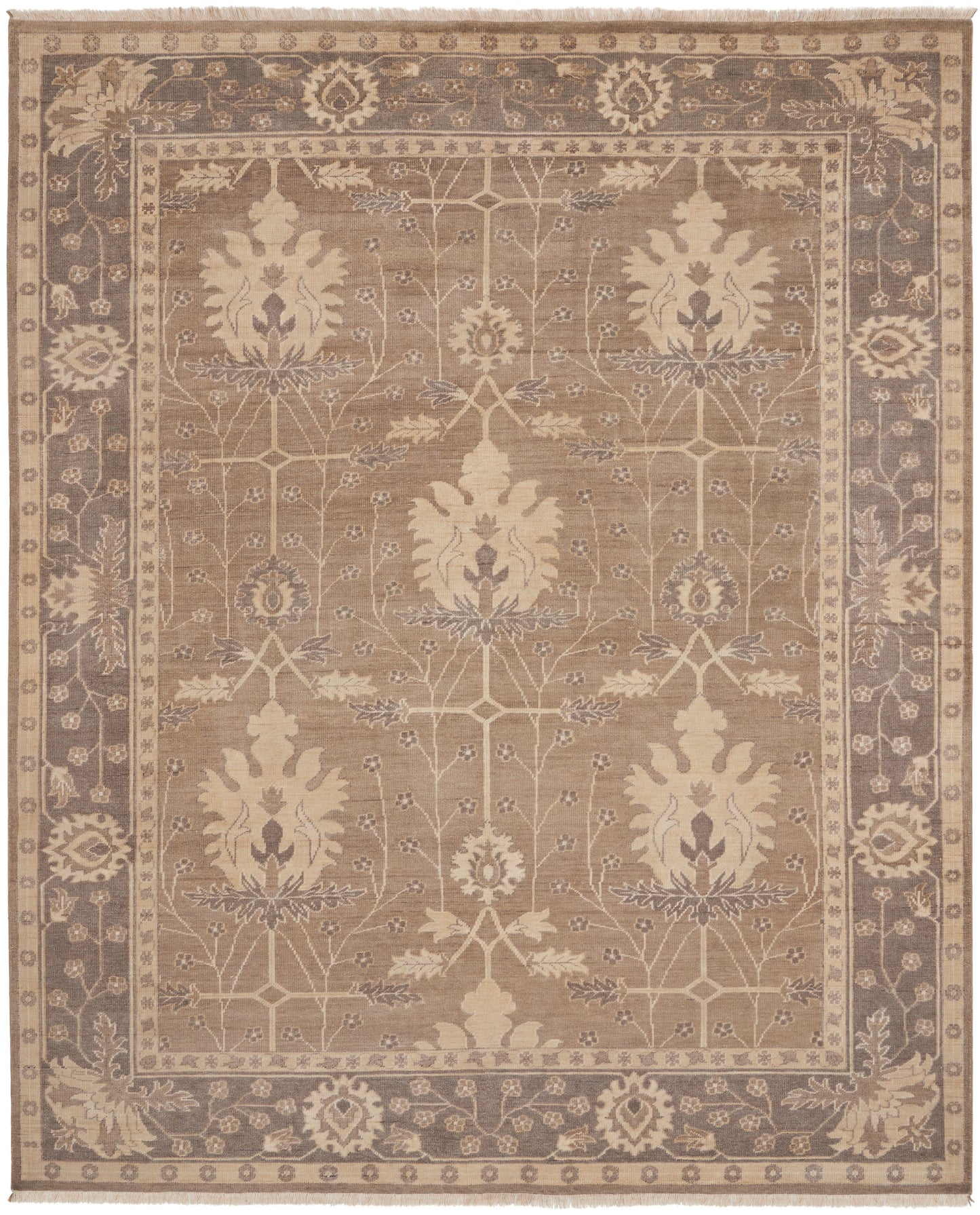 Nourison Home Aldora ALD03 Opal Grey Traditional Hand Knotted Rug