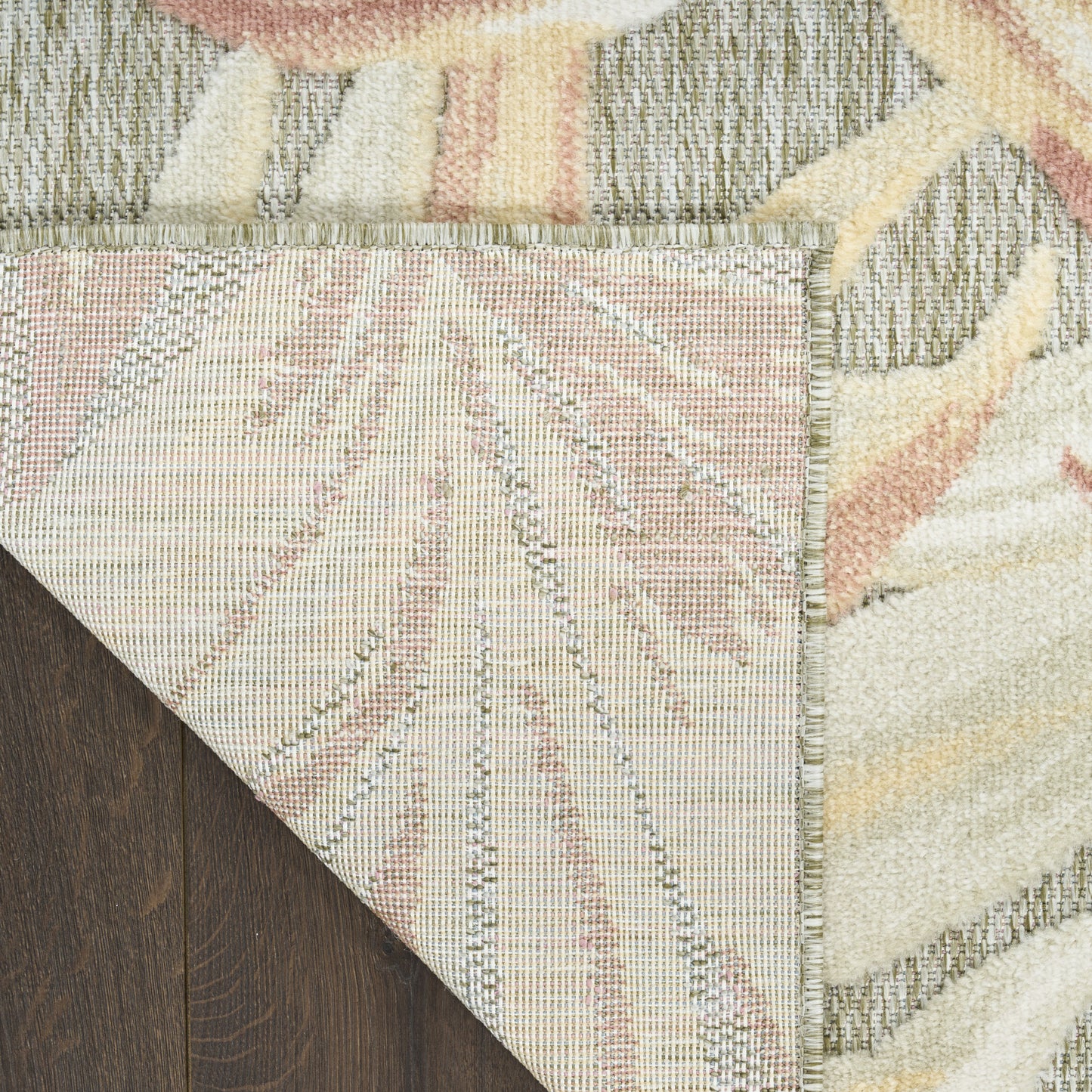 Nourison Home Aloha  Sage Rose  Contemporary