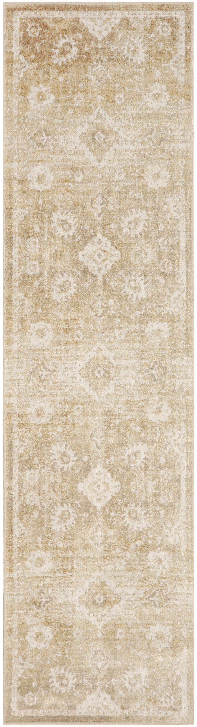 Nourison Home Astra Machine Washable ASW19 Ivory Gold Traditional Power-loomed Rug