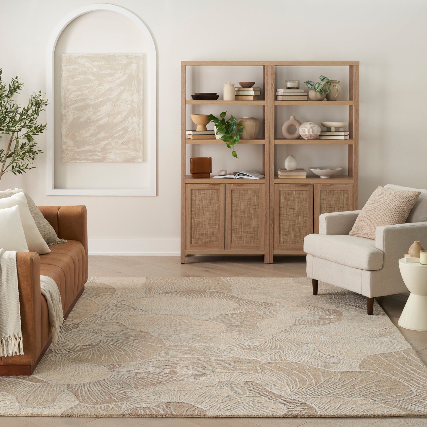 Nourison Home Avra  Taupe  Contemporary