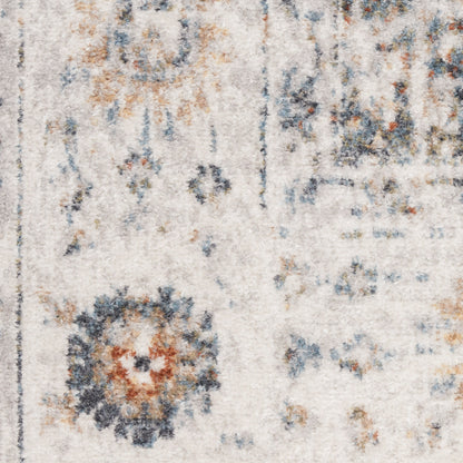 Nourison Home Astra Machine Washable  Ivory Multicolor  Traditional