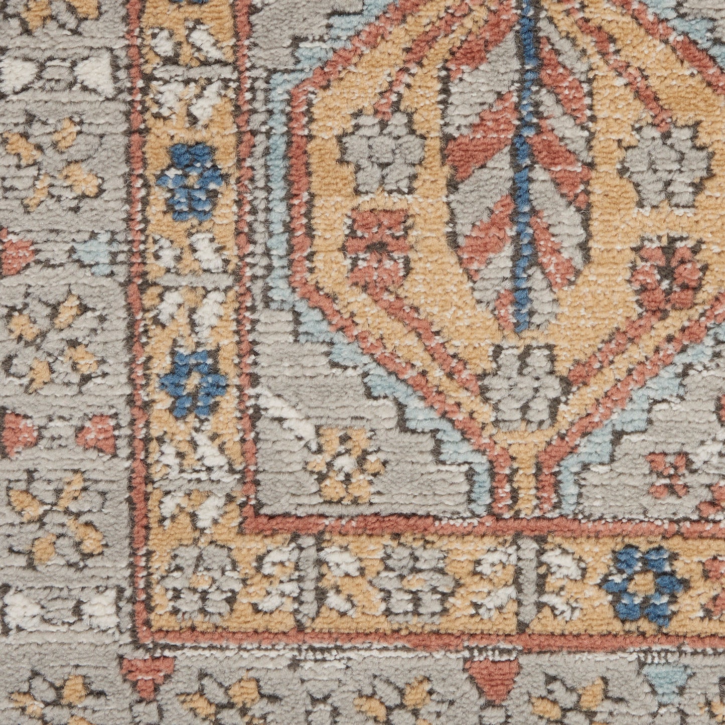 Nourison Home Quarry  Grey Multicolor  Contemporary