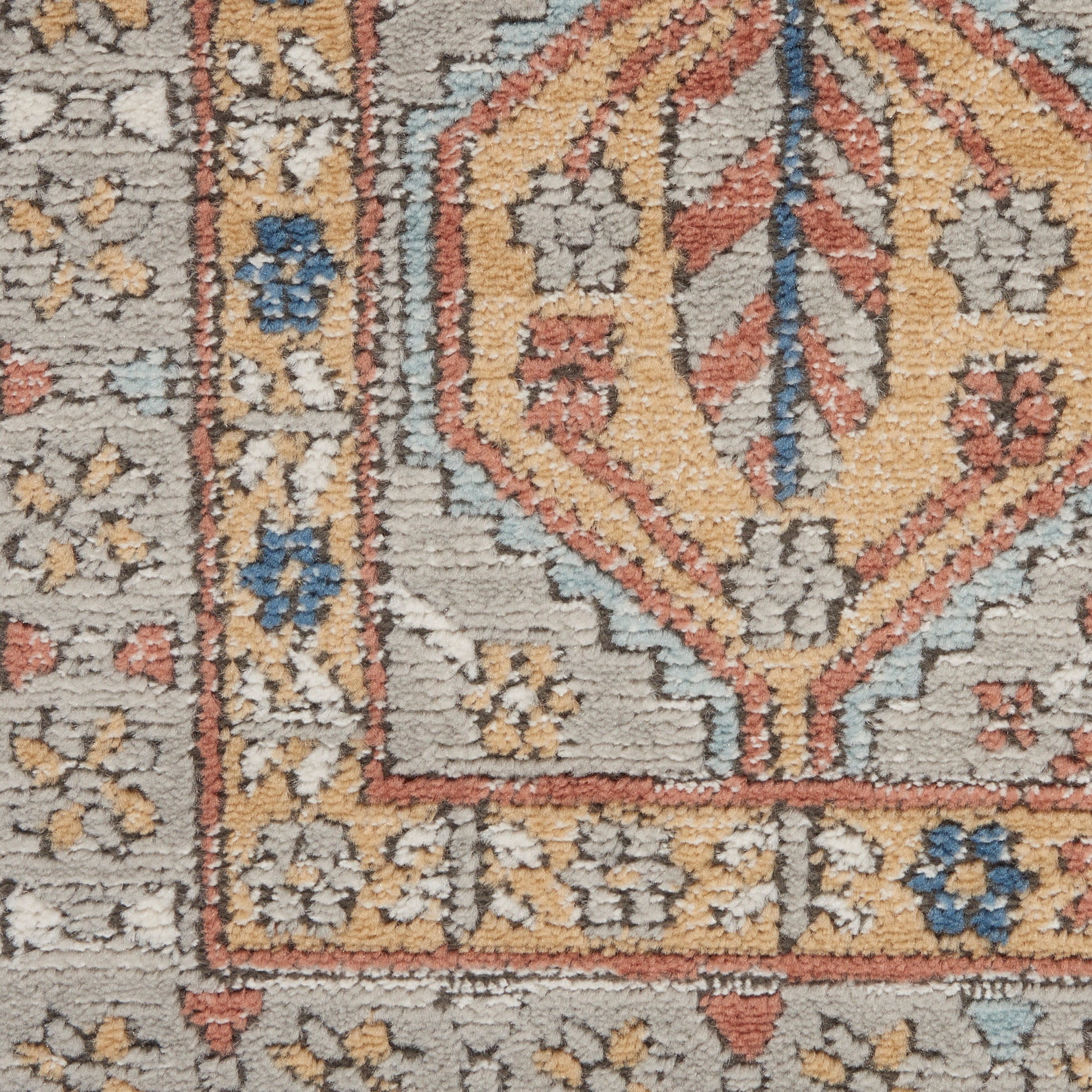 Nourison Home Quarry  Grey Multicolor  Contemporary