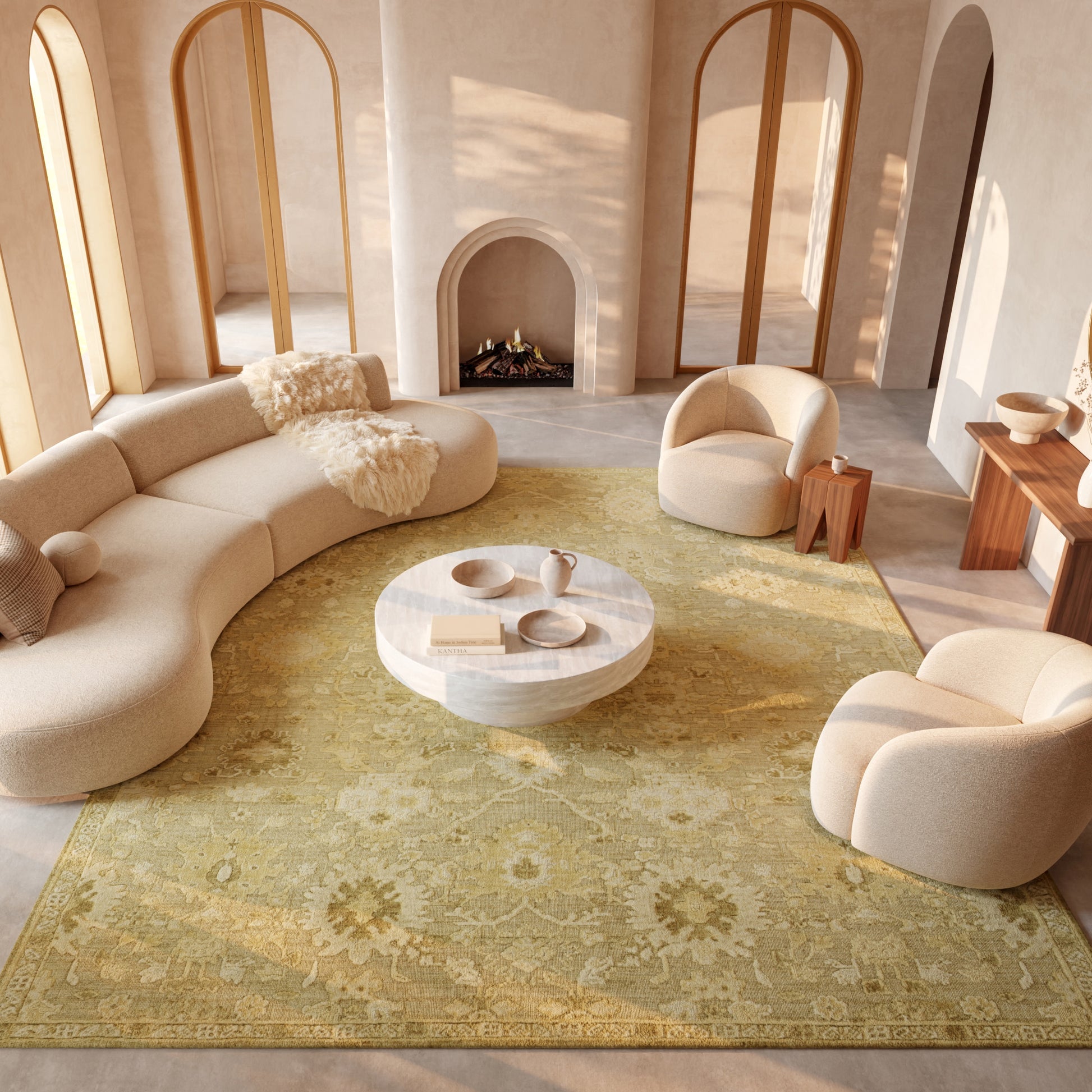 Nourison Home Ravello  Taupe Beige  Traditional