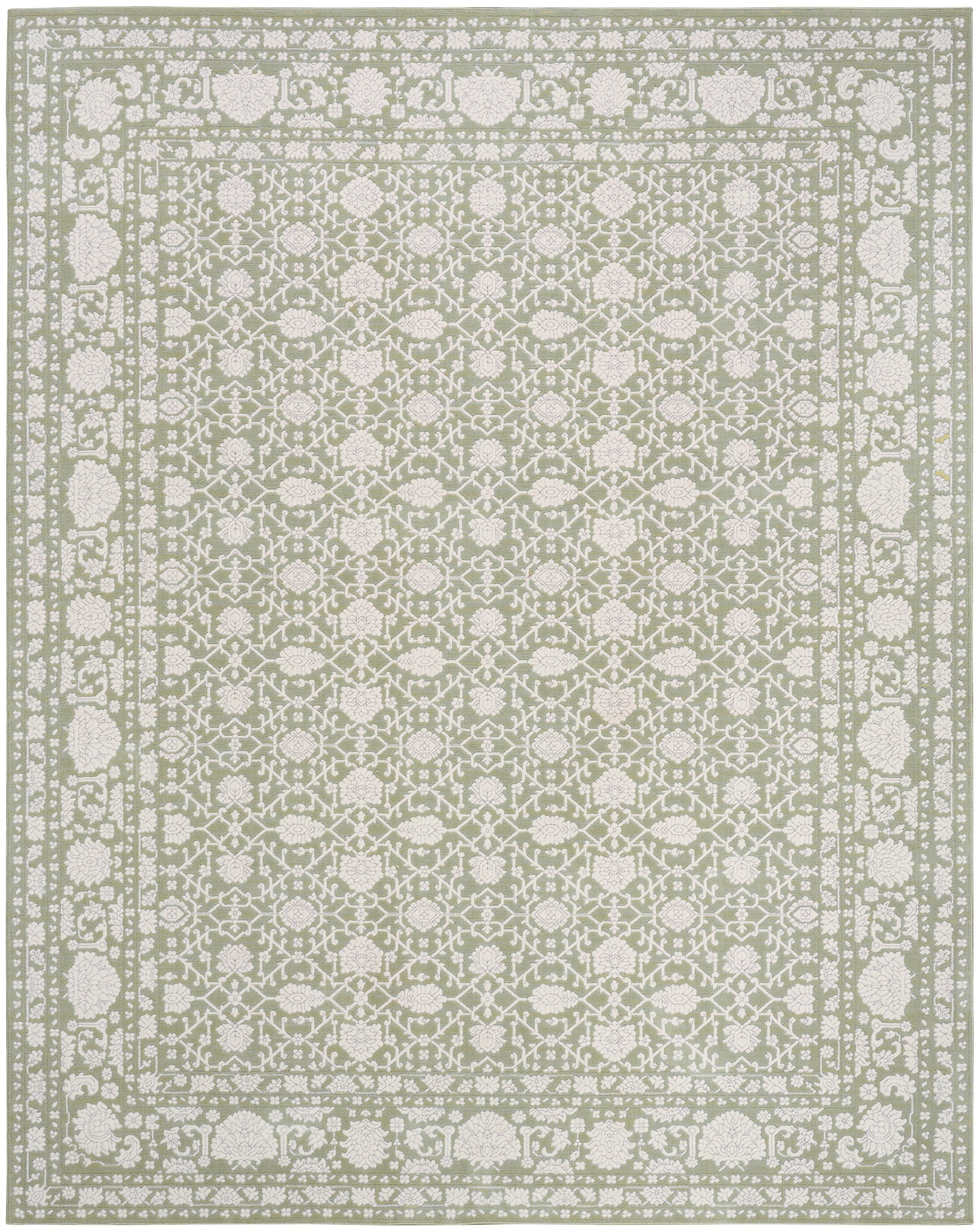 Nourison Home Grace  Sage  Traditional