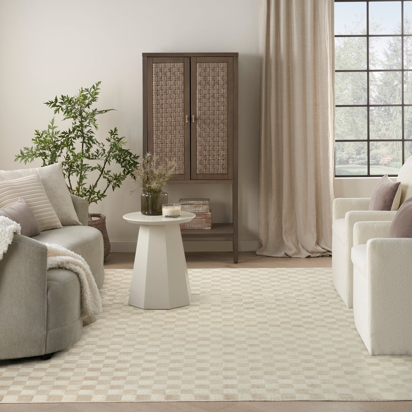 Nourison Home Serenity Home  Beige  Contemporary