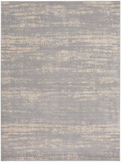 Nourison Home Nourison Essentials NRE03 Grey Beige Contemporary Power-loomed Rug