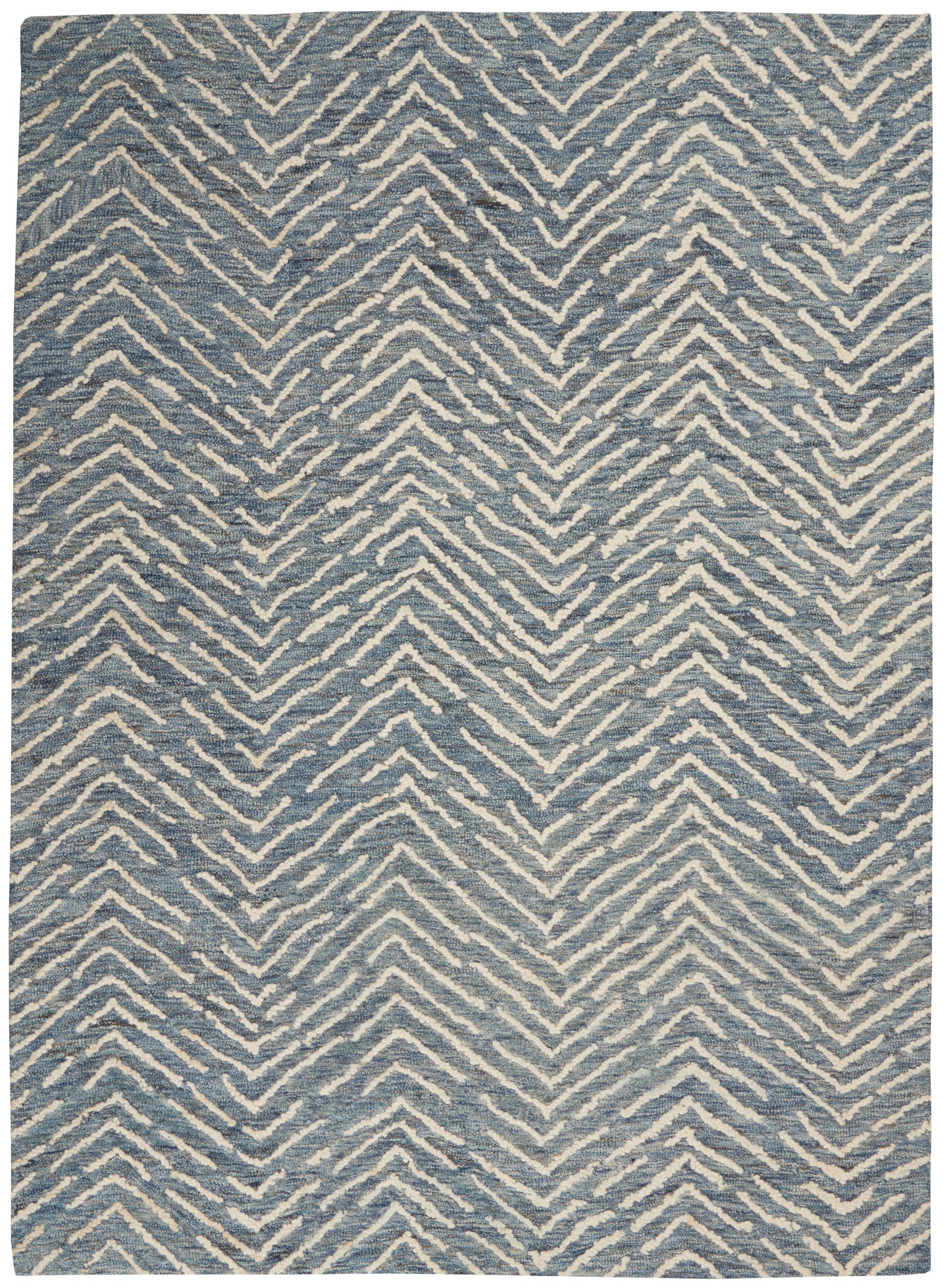 Nourison Home Colorado CLR02 Indigo Ivory Contemporary Tufted Rug