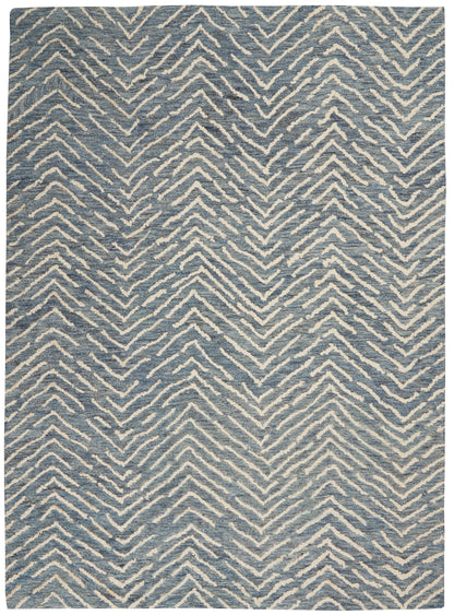 Nourison Home Colorado CLR02 Indigo Ivory Contemporary Tufted Rug