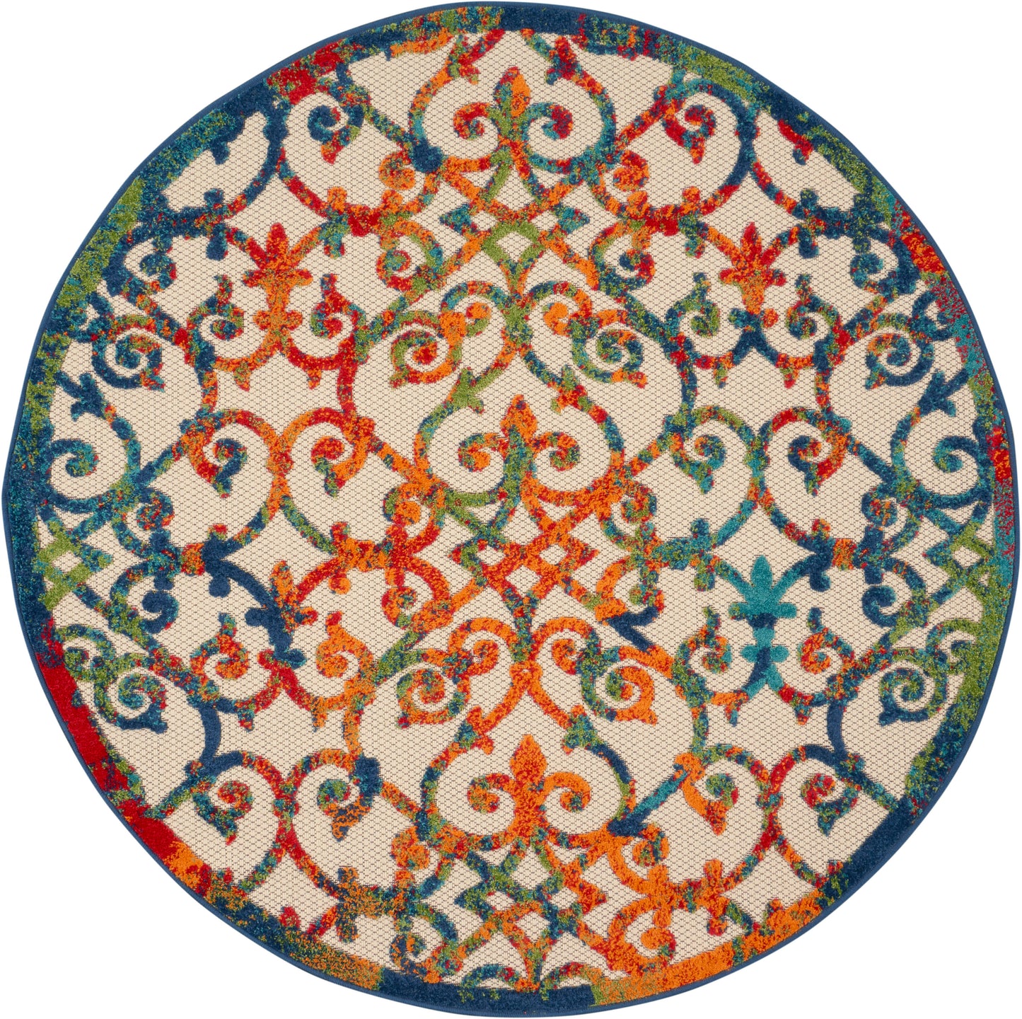 Nourison Home Aloha ALH21 Multicolor Contemporary Power-loomed Rugs