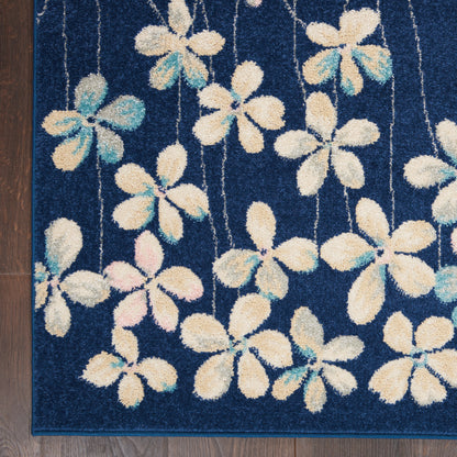 Nourison Home Tranquil  Navy  Contemporary