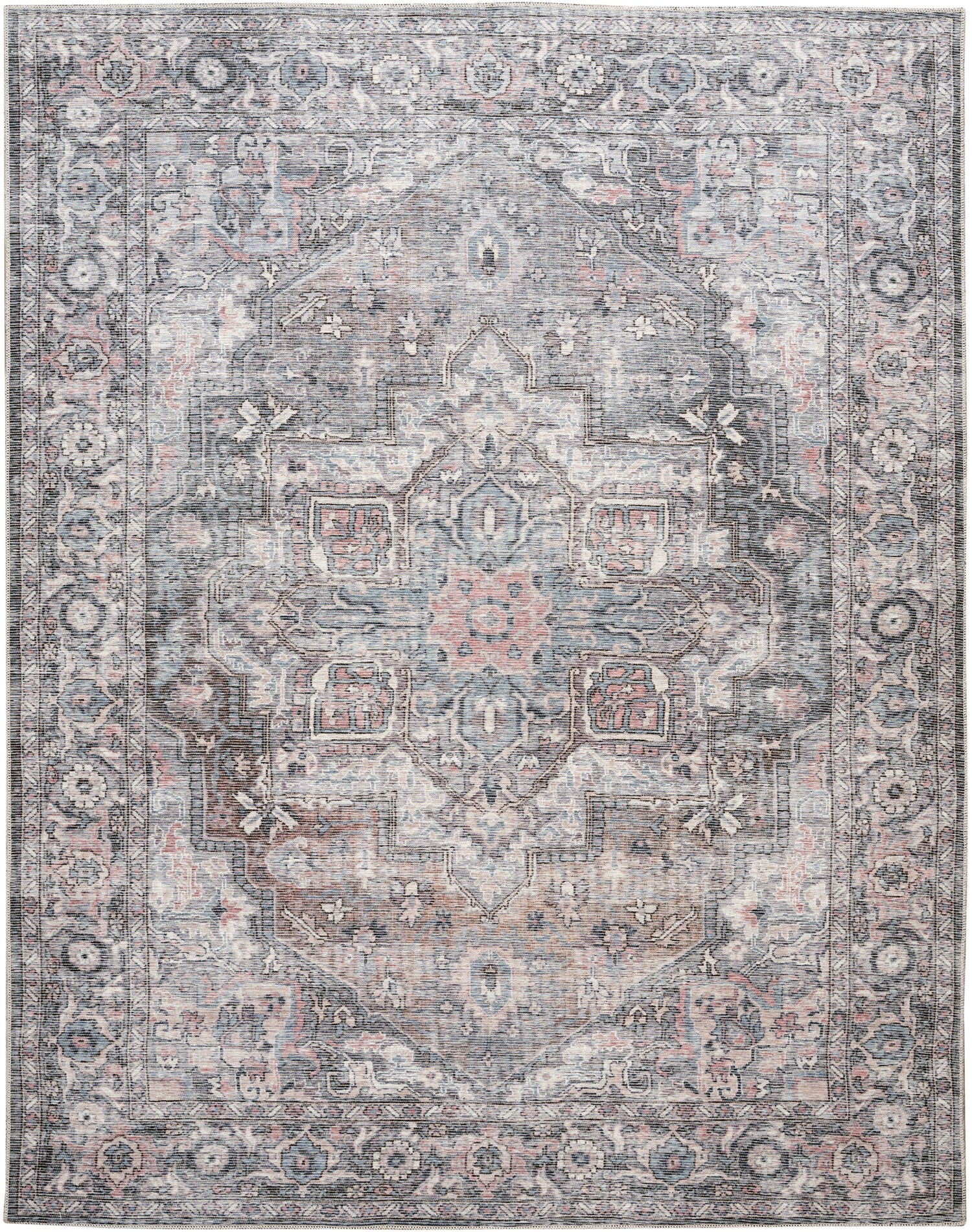 Nourison Home New Concept Washables  Grey  Traditional