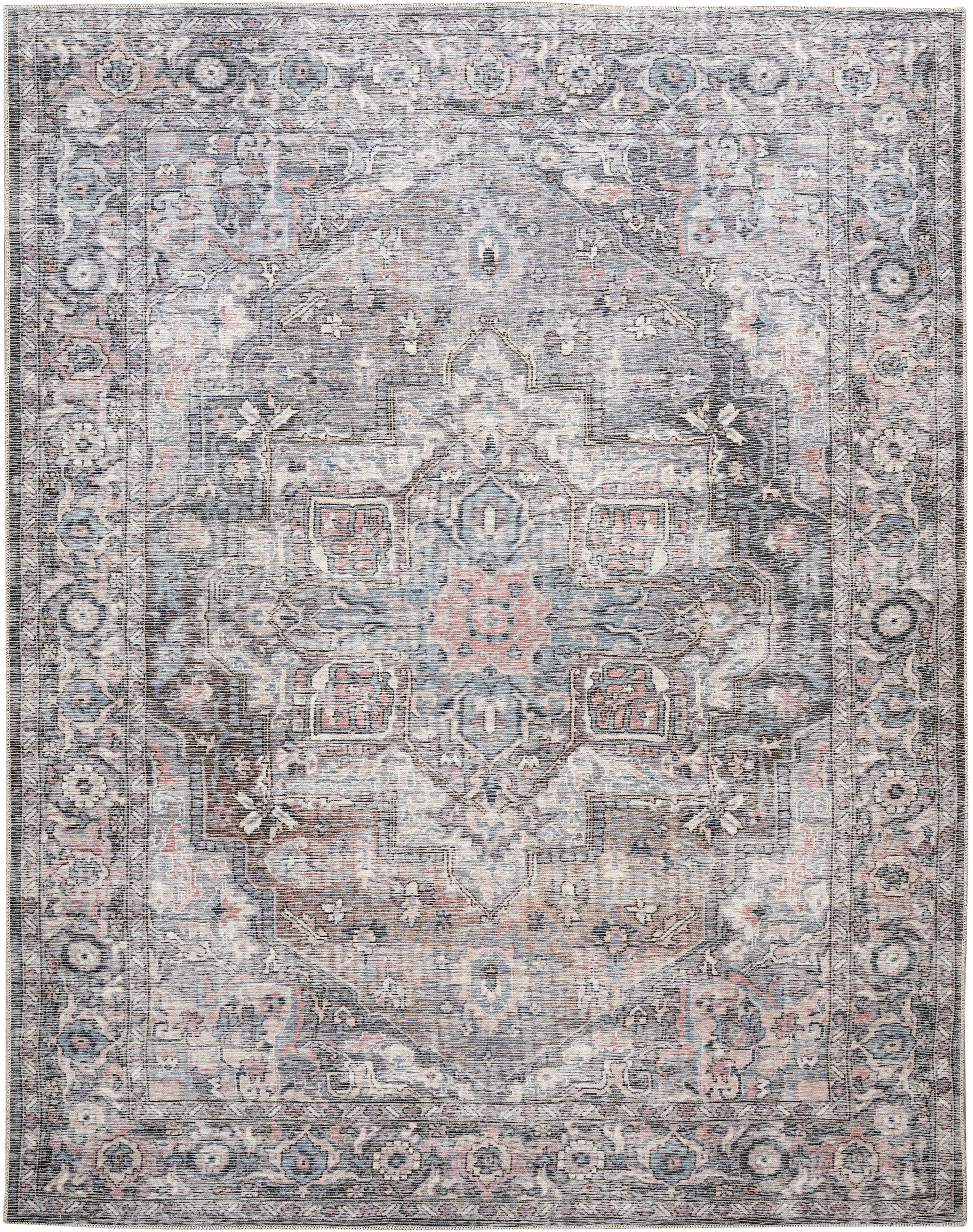 Nourison Home New Concept Washables  Grey  Traditional
