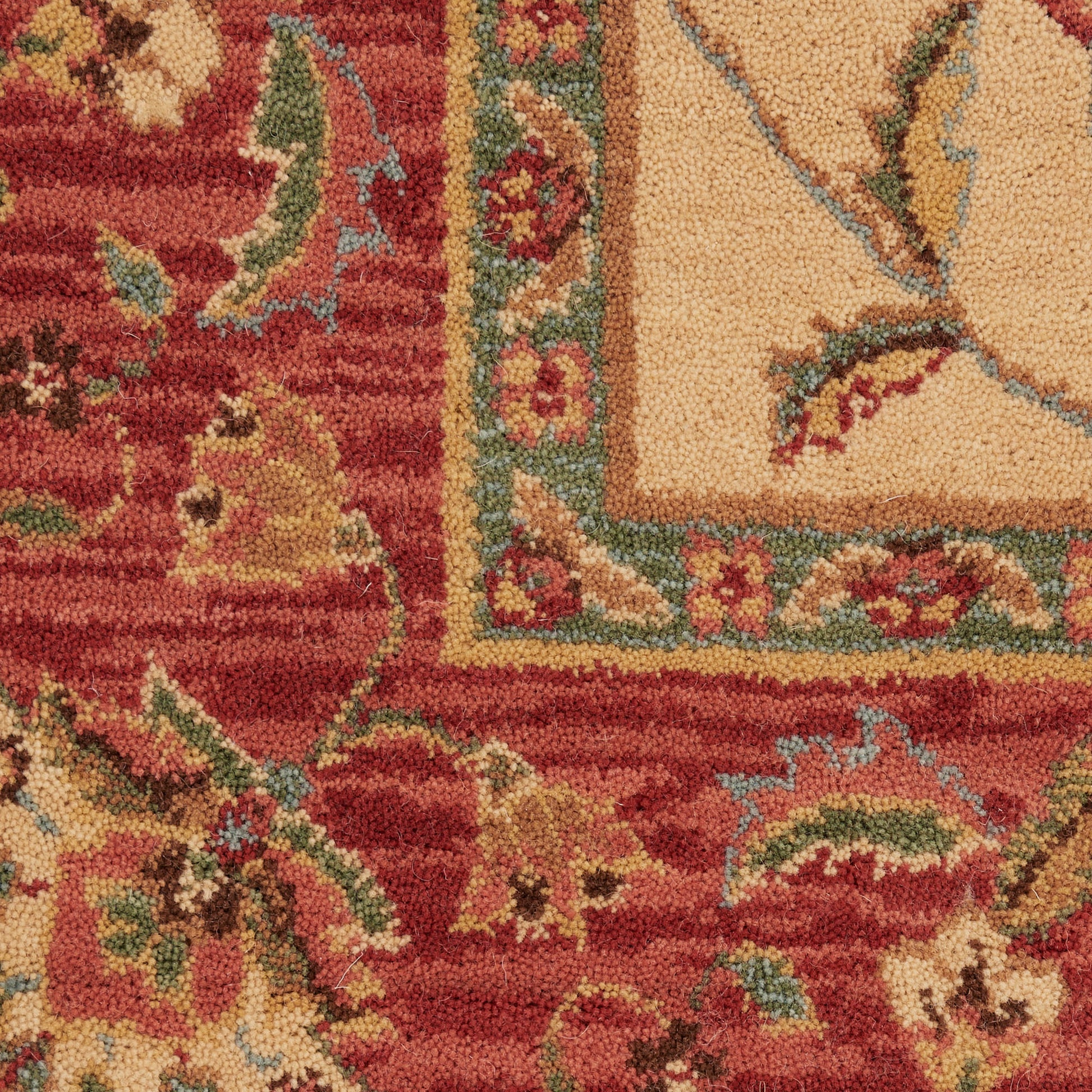 Nourison Home Living Treasures  Ivory Red  Traditional