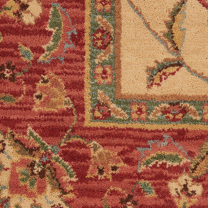 Nourison Home Living Treasures  Ivory Red  Traditional