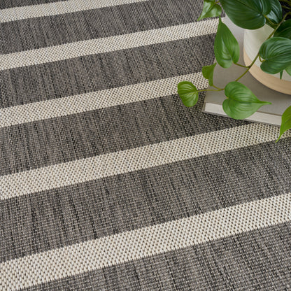 Nourison Home Positano  Charcoal Ivory  Contemporary