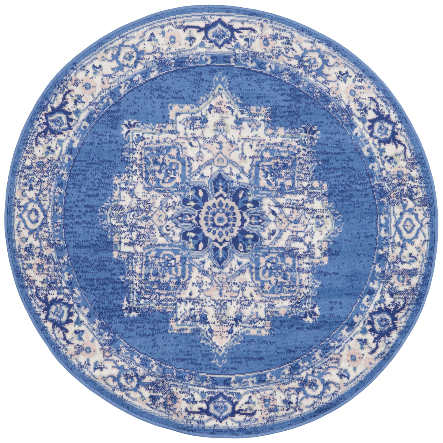 Nourison Home Whimsicle WHS03 Navy Transitional Power-loomed Rug