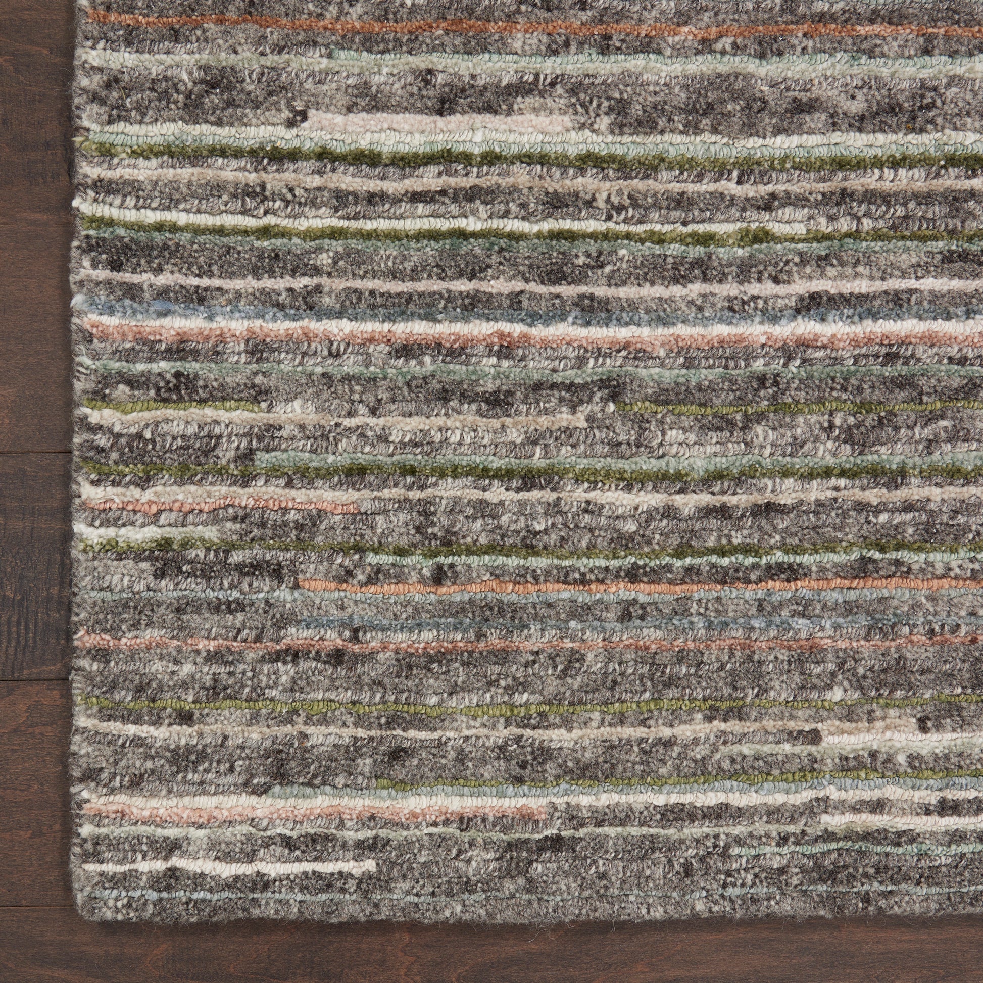 Nourison Home Plateau  Grey Green  Contemporary