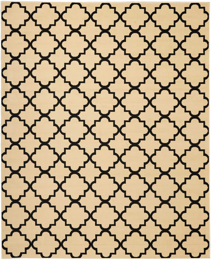 Nourison Home Grafix  Cream Black  Transitional