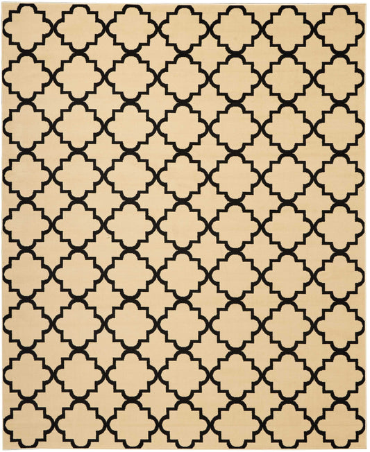 Nourison Home Grafix  Cream Black  Transitional