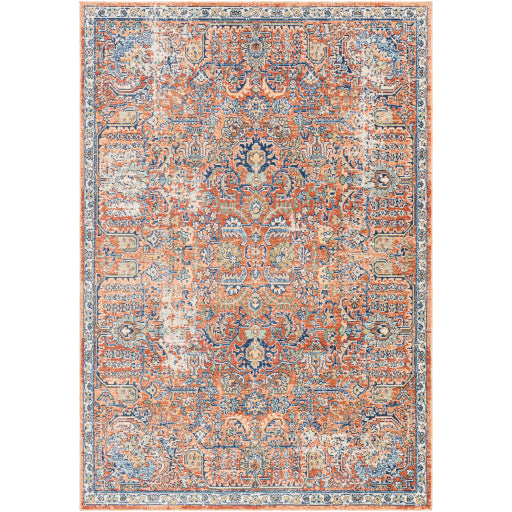 Surya Bodrum BDM-2349 Burnt Orange Coastal Machinemade Rug