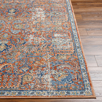 Surya Bodrum BDM-2349 Burnt Orange Coastal Machinemade Rug
