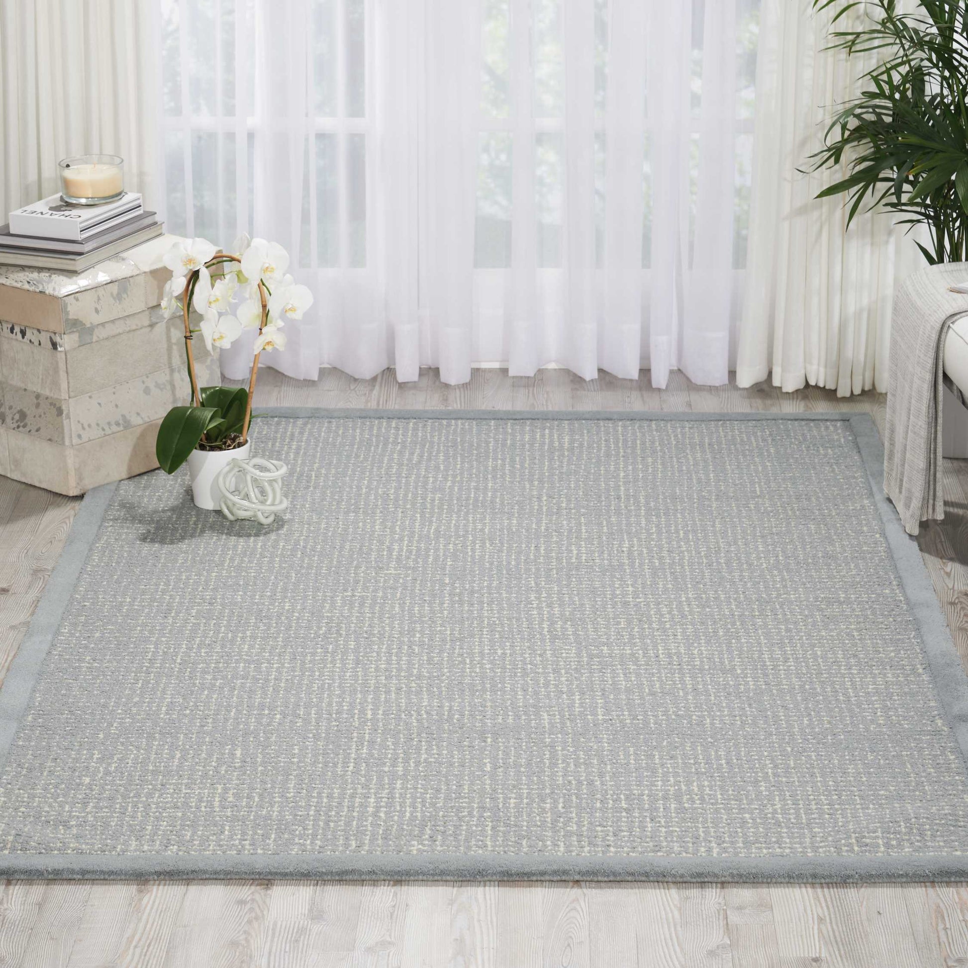 Nourison Home River Brook  Light Blue Ivory  Contemporary