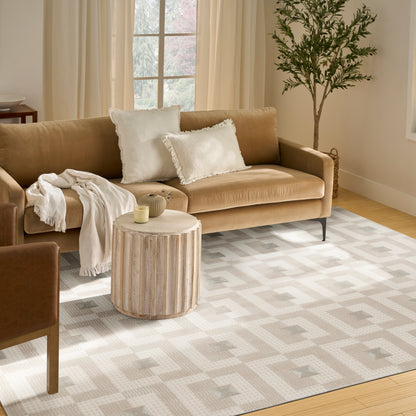 Nourison Home Nordic  Ivory Beige  Contemporary