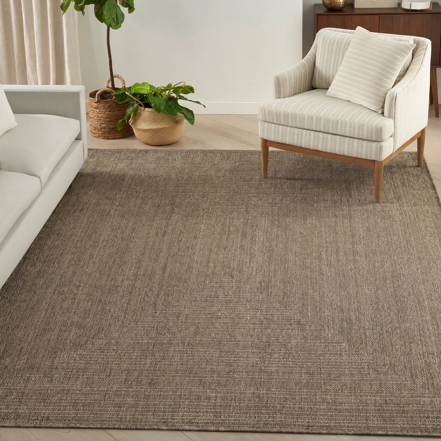 Nourison Home Tulum  Brown  Contemporary