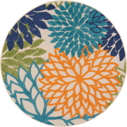 Nourison Home Aloha ALH05 Multicolor Contemporary Power-loomed Rugs