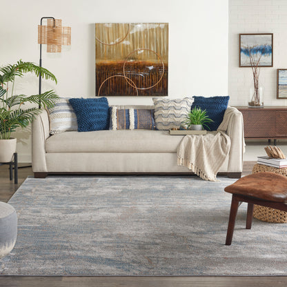 Nourison Home Rustic Textures  Light Grey Blue  Contemporary