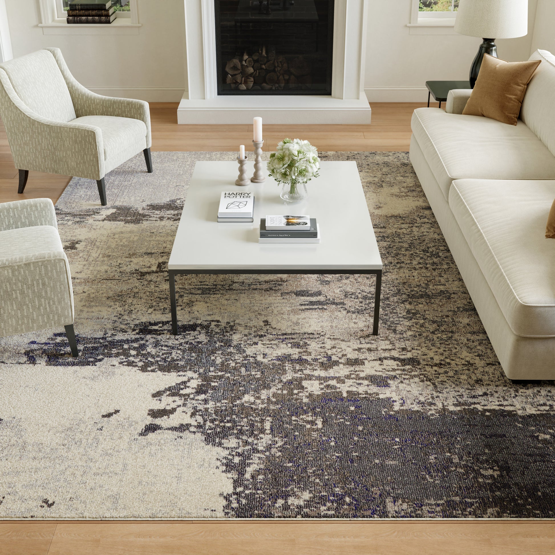 Nourison Home Celestial  Ivory Grey  Contemporary