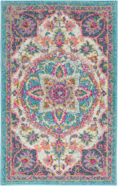 Nourison Home Passion PSN22 Ivory Multicolor Transitional Power-loomed Rugs