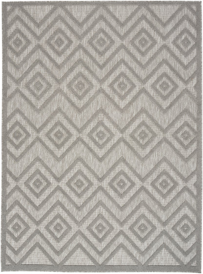 Nourison Home Versatile NRV01 Silver Grey Contemporary Flat Weave Rug