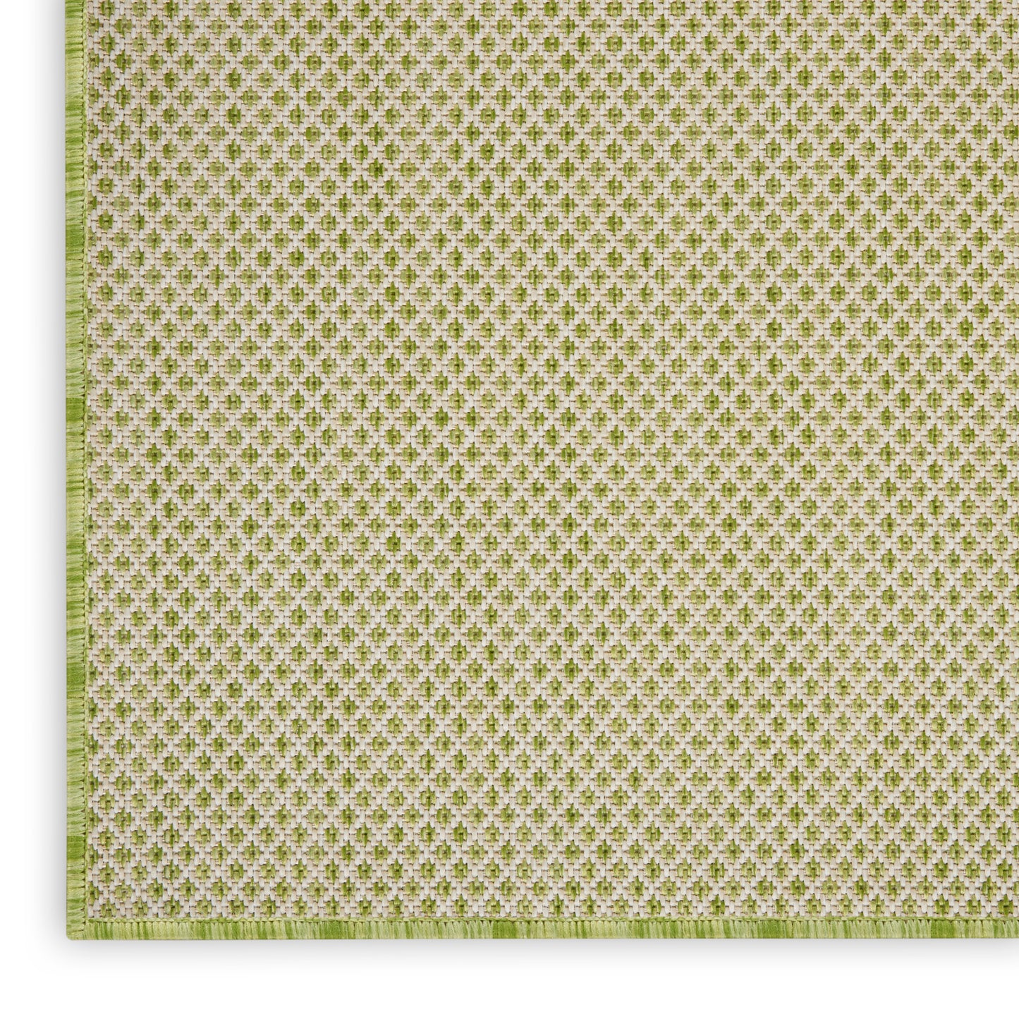 Nourison Home Courtyard  Ivory Green  Contemporary
