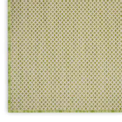 Nourison Home Courtyard  Ivory Green  Contemporary