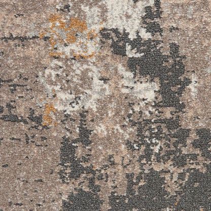 Nourison Home Tangra  Cream Grey  Contemporary