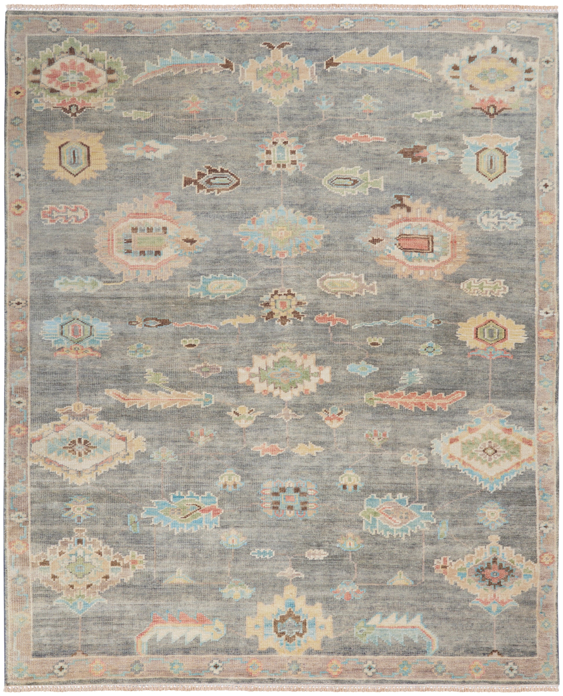 Nourison Home Odessa  Dark Grey Multicolor  Traditional