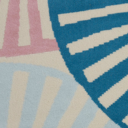 Nourison Home Grafix  Ivory Multi  Contemporary