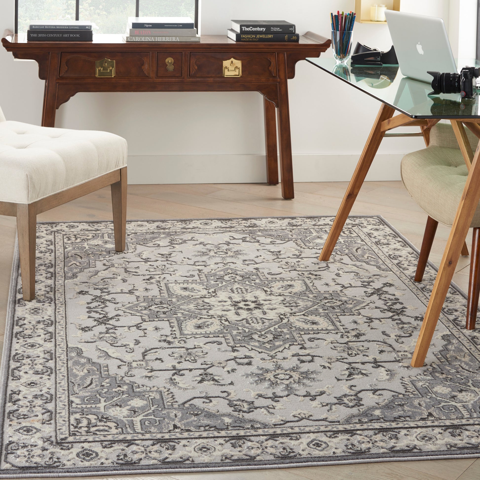 Nourison Home Grand Villa  Grey  Traditional