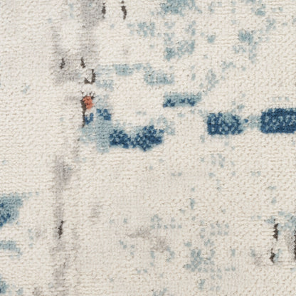 Nourison Home Quarry  Beige Blue Rust  Contemporary